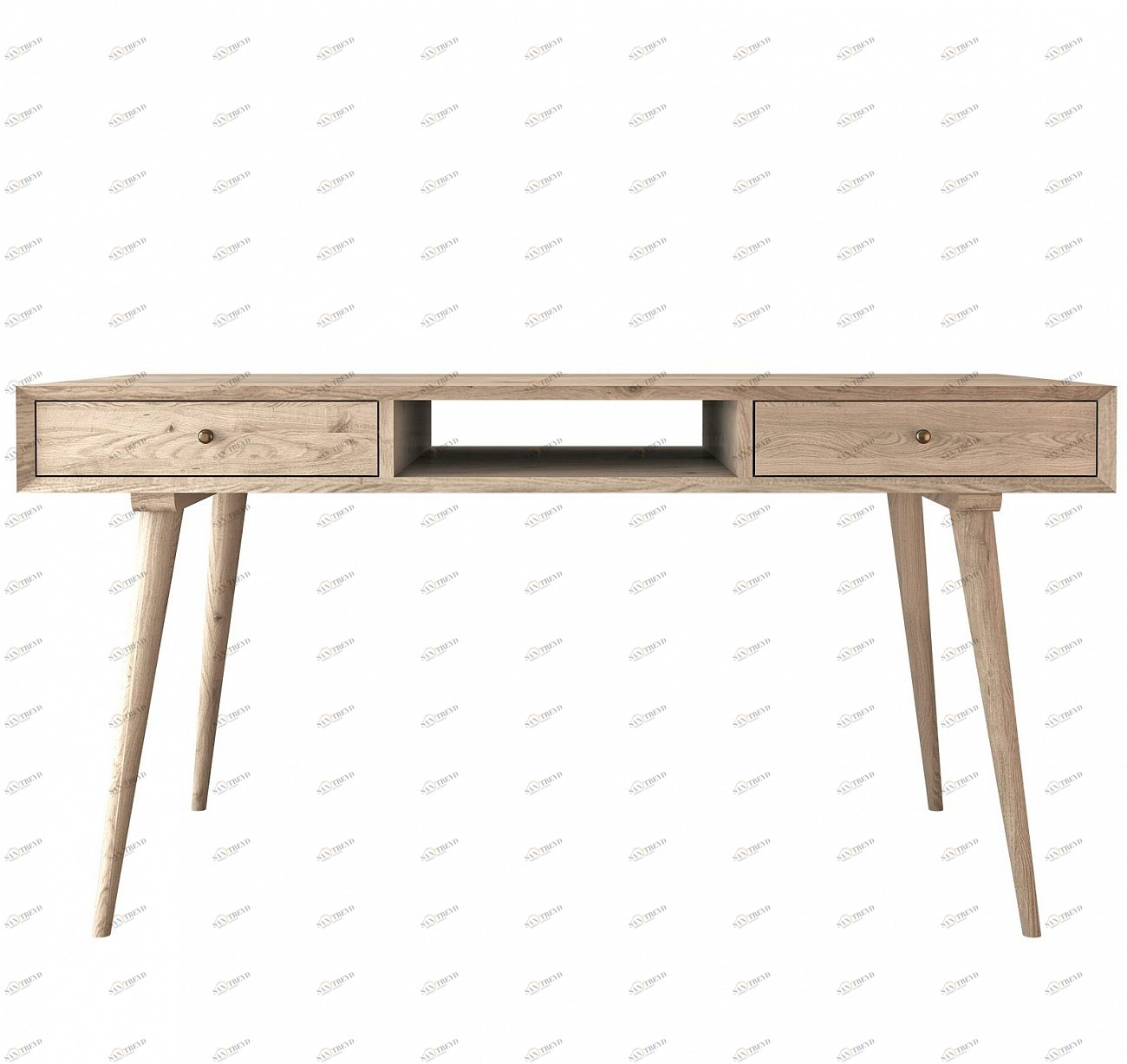 Письменный стол с ящиками деревянный, дуб Jordan FURNITERA ПИСЬМЕННЫЕ СТОЛЫ FURNITERA 120335 Дуб 