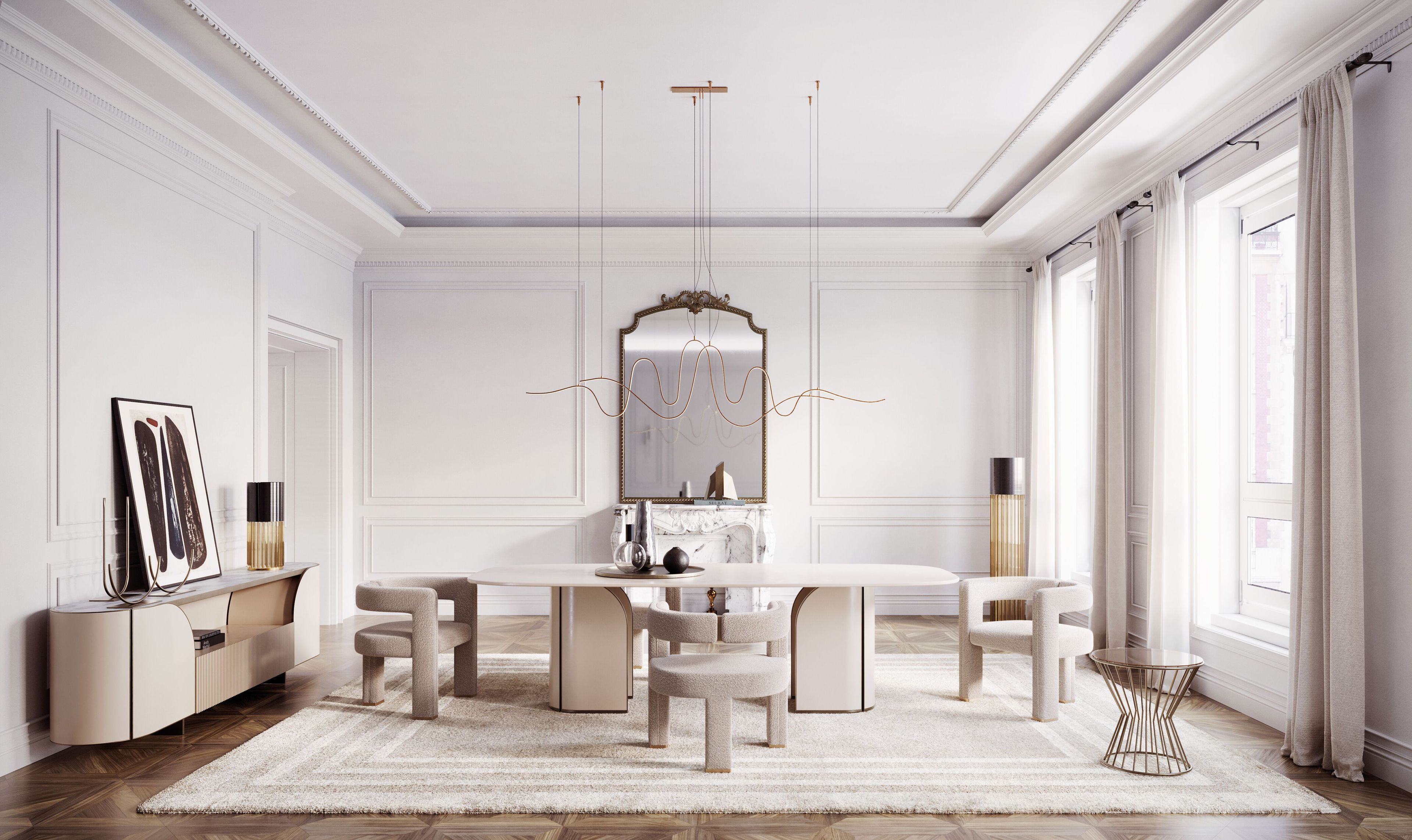 Кожаный шкаф с ящиками Capital Collection ARCH-00088608 - Вид №3