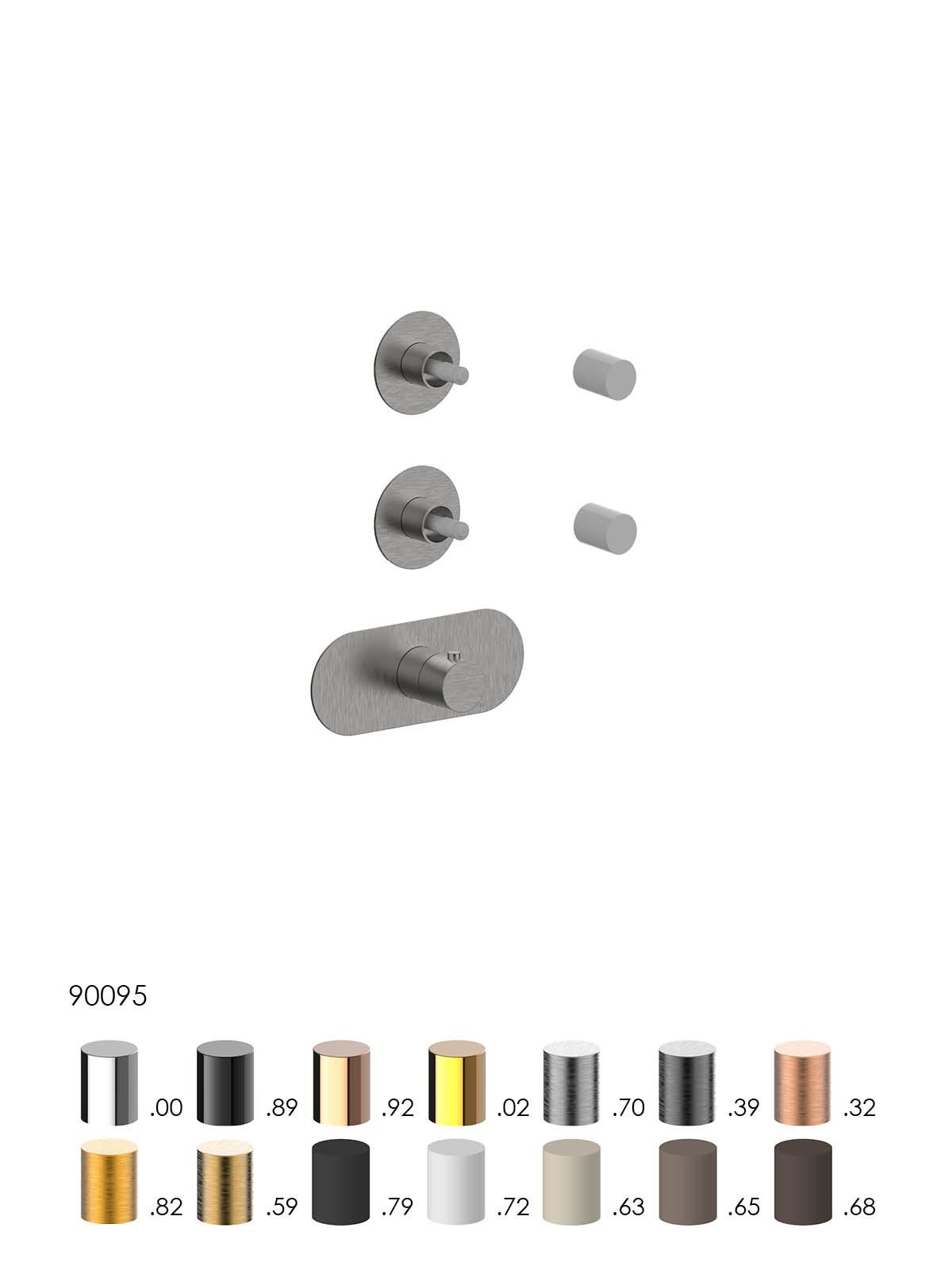 Термостатический смеситель для душа с 3 отверстиями Rubinetterie Frattini отдельная эстетика ARCH-00056277 - Вид №3