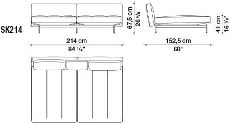 B&B Italia Модульный тканевый диван Saké sun-id-1382720 - Вид №17