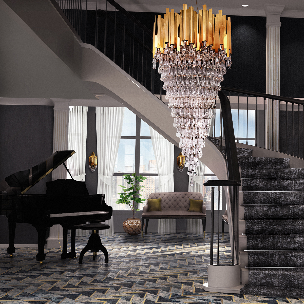 Люстры Trump Covethouse LUXXU  - Вид №1