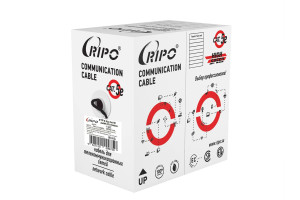 16791349 Кабель , LAN витая пара для локальной сети FTP4 CAT5E 24AWG Cu outdoor уличный с тросом 001-122025 Ripo
