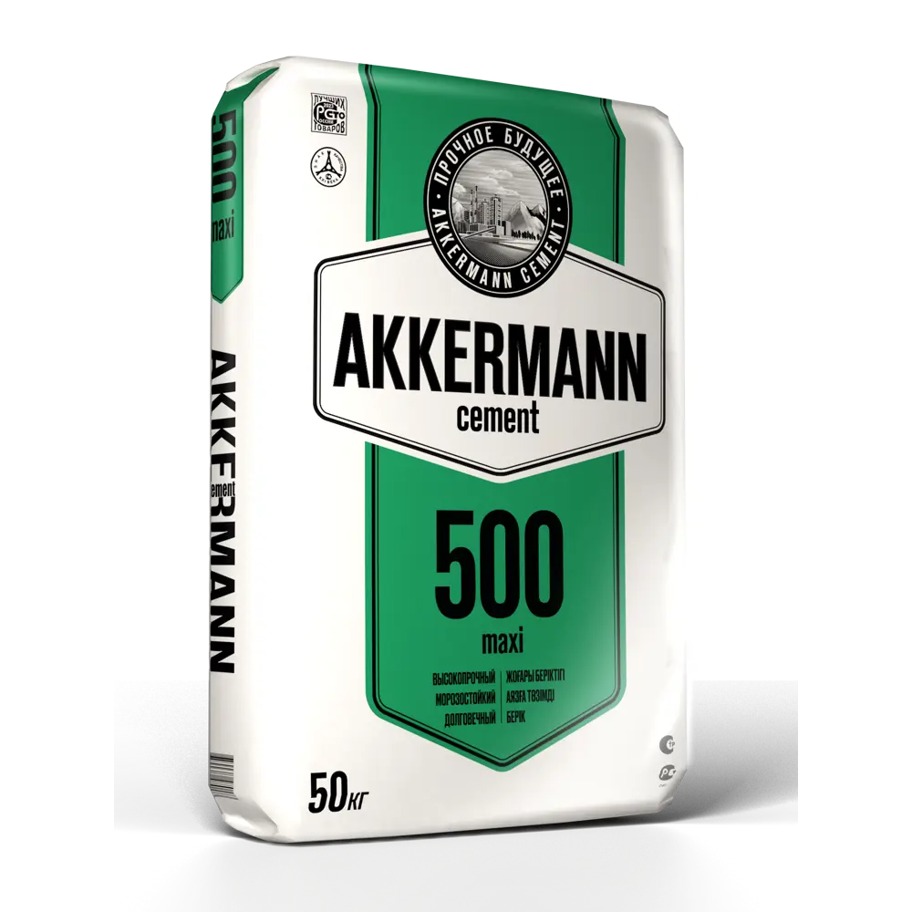 Цемент Akkermann M500 ЦЕМ II В-Ш 42.5 Н 50 кг STLM-2134591 - Вид №1