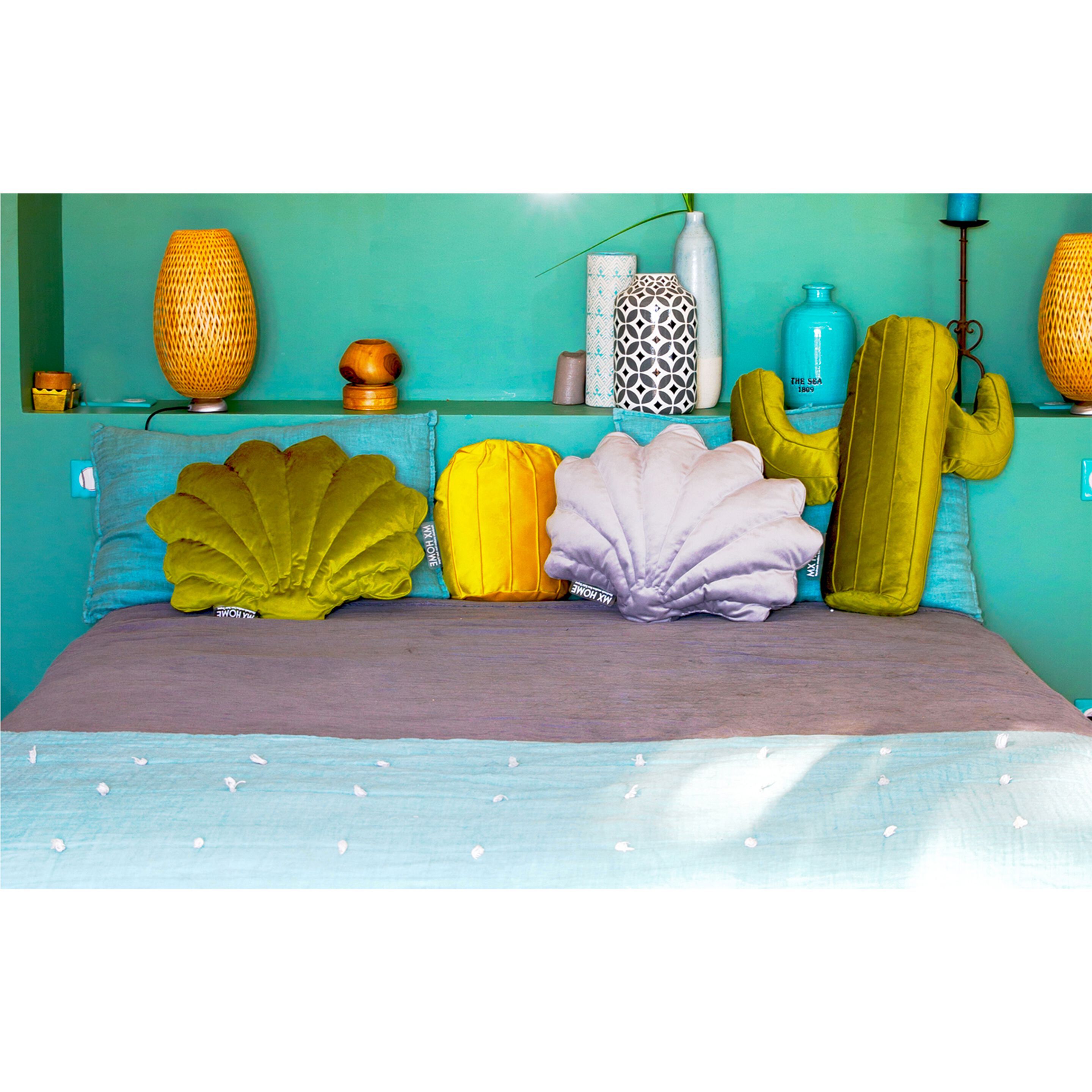 Бархатная однотонная подушка MX HOME Velours ARCH-00026824 - Вид №9