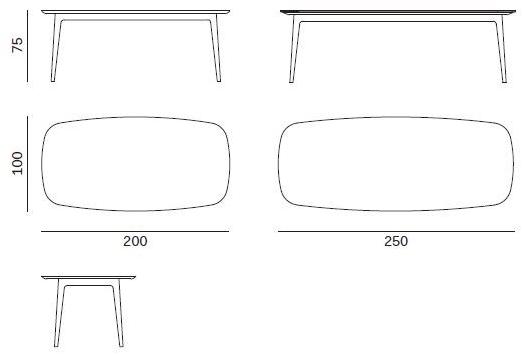 Novamobili Прямоугольный обеденный стол Details sun-id-1364621 - Вид №3
