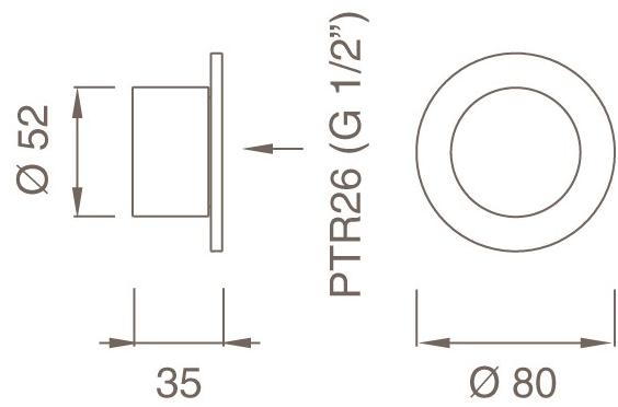 Ceadesign Термостатический смеситель для душа из нержавеющей стали Bar Trm 06 - Вид №1