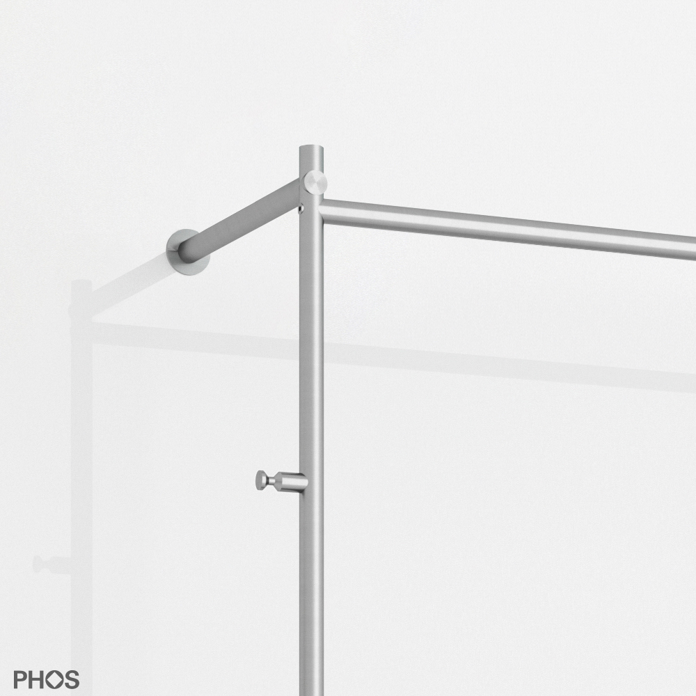 GL2-SR600 Шкаф для прихожей с 2-х уровневой полкой для обуви PHOS  - Вид №1