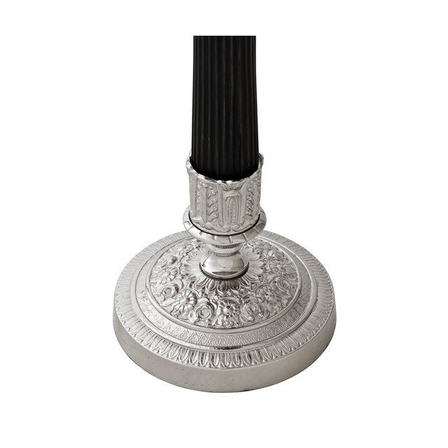 Подсвечник металлический серебристый Emilion от Eichholtz EICHHOLTZ EICHHOLTZ 060298 Серебро  - Вид №1