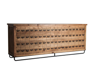 Восстановленная деревянная барная стойка