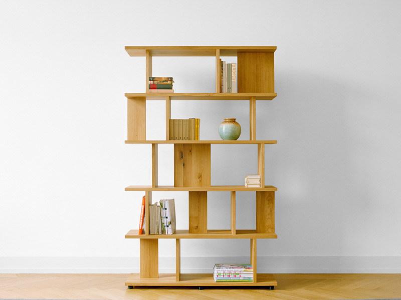 e15 Модульный открытый книжный шкаф из массива дерева  Sh05  - Вид №5