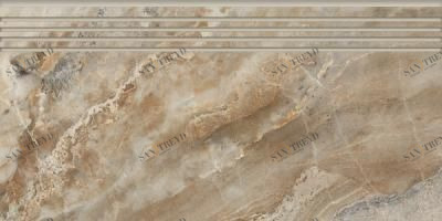 Ступень Premium Marble K-956/LR/st01 BROWN 29.4х60 Kerranova sun-id-331927