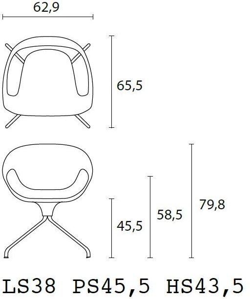 Casamania & Horm Вращающееся кресло на козелке из полипропилена Vad sun-id-1449075 - Вид №5