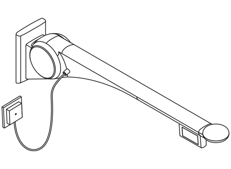 802.50.47660 Складная опорная рейка премиум-класса HEWI Stützen  - Вид №5