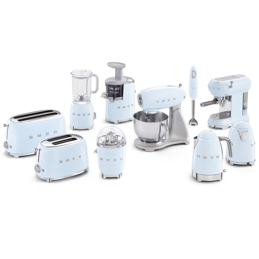Кофемашина-эспрессо Smeg, голубая ECF01PBEU - Вид №5