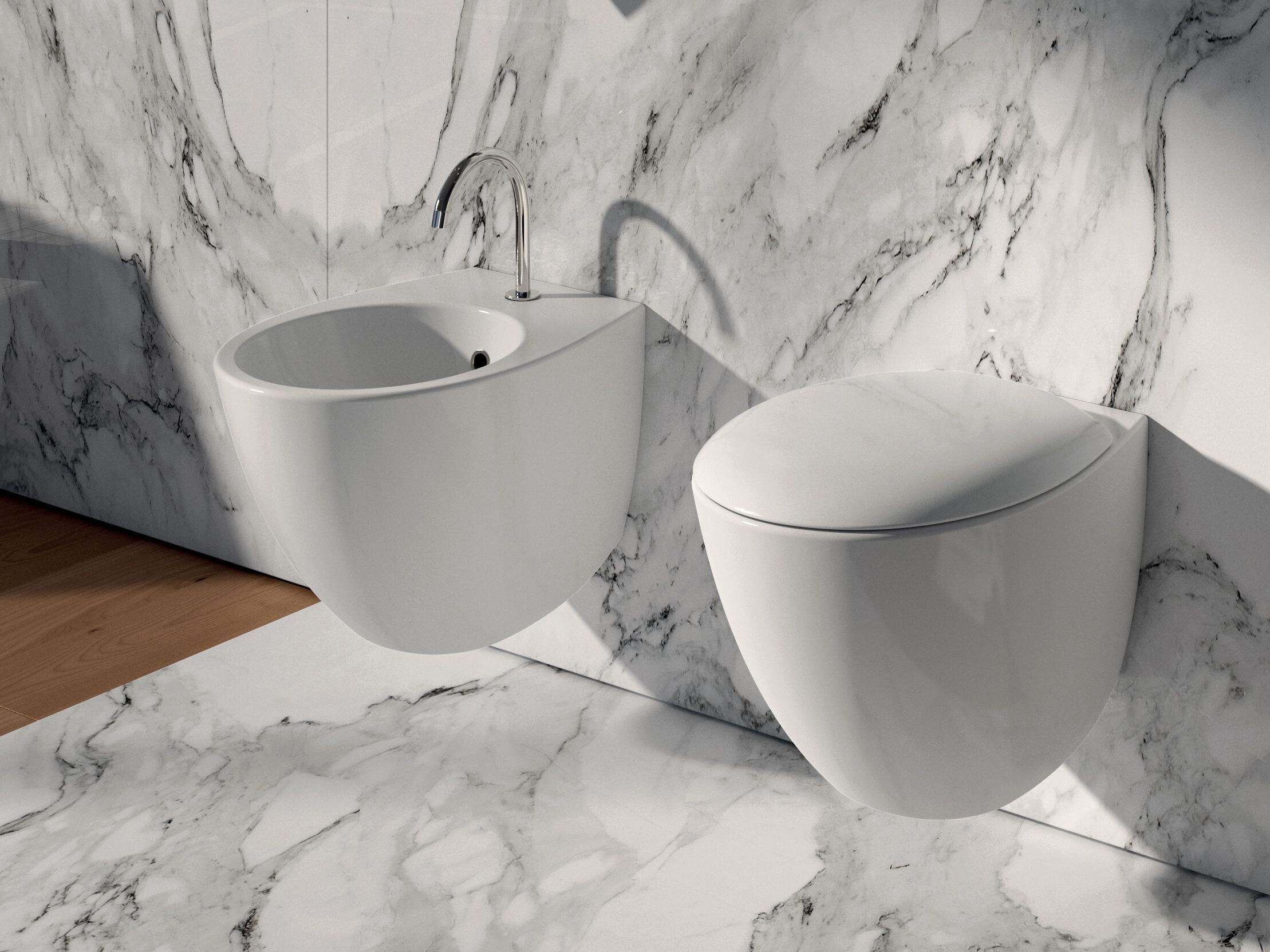 Керамические подвесные сантехники Domus Falerii Rascalzone ARCH-00120568