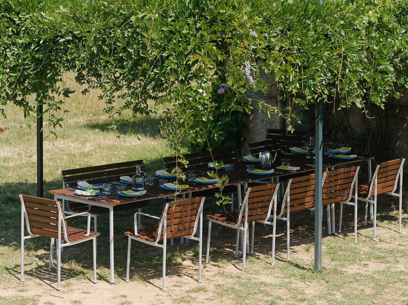 Прямоугольный садовый стол из ясеня Hay Траверс ARCH-00128266 - Вид №22