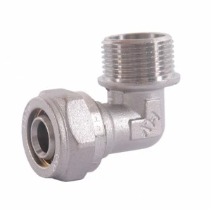 HLV-114353.№.06 Угольник обжимной HLV  с переходом на наружную резьбу