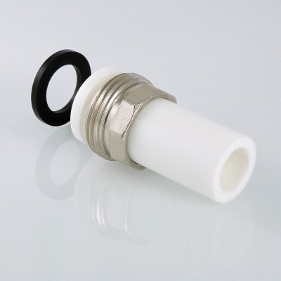 VTp.721.0.02005 Фитинг полипропиленовый – патрубок под накидную гайку Valtec 20 мм x 3/4"  - Вид №5