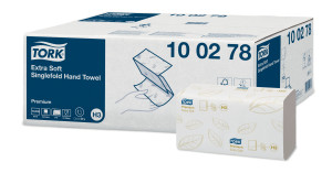 10027840 Очень мягкое полотенце, сложенное одинарно/c сложением (сложение zz и c) Tork