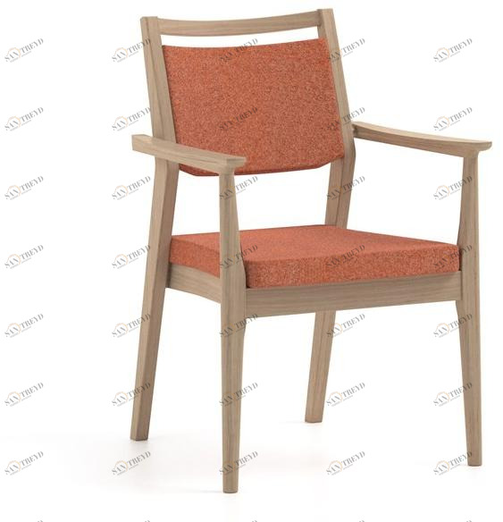 PIAVAL Штабелируемый тканевый стул с подлокотниками Elisa | health & care 54-13/6