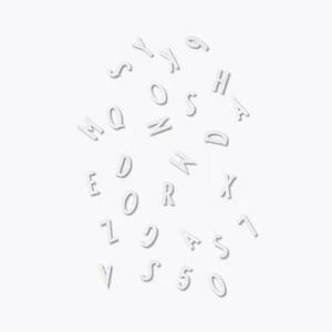 Запасной набор букв белый