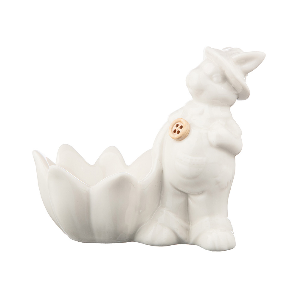 146-1563 Посуда фарфоровая Подставка под яйца Кролик 1 Lefard 