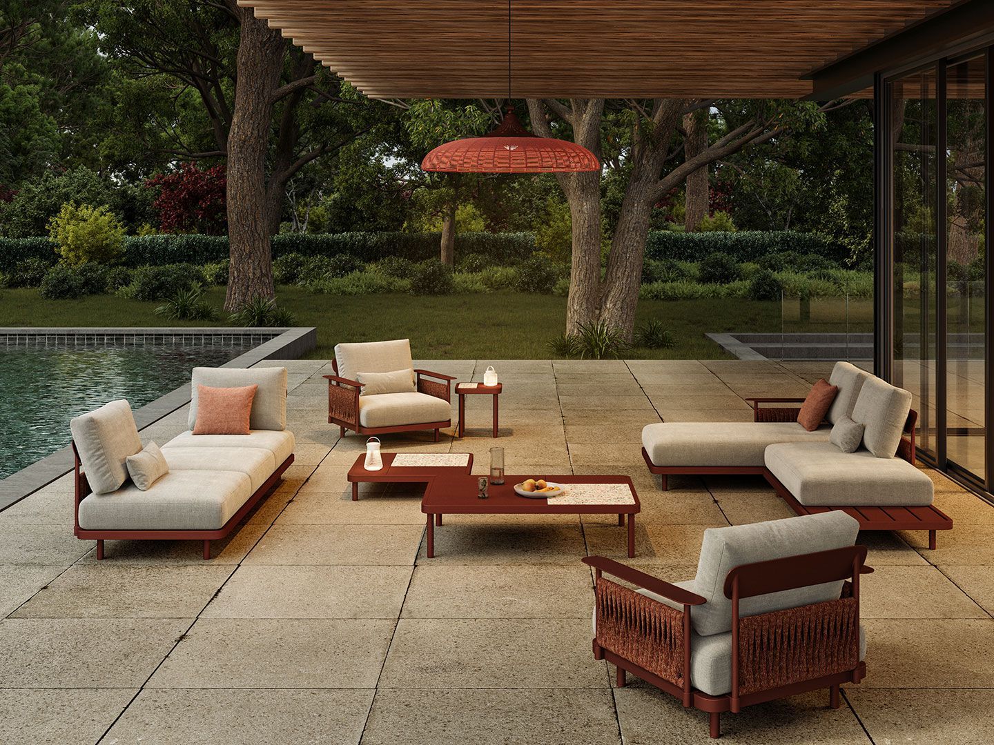 3-местный металлический садовый диван VINEKO Soul ARCH-00016936 - Вид №1