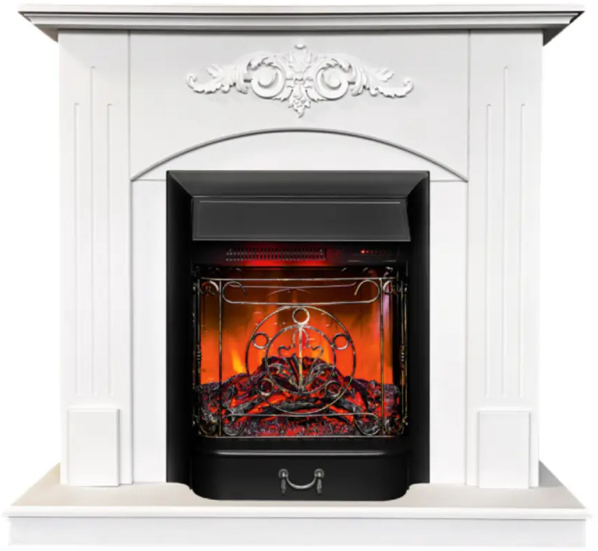 91454405 Каминокомплект Realflame Nikki STD WTM-F511 с очагом Majestic Lux BR 750Вт белый STLM-0942396
