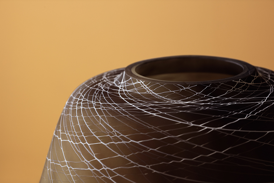 G1607-26-154 Ваза boulder 26 см коричневая LSA International  - Вид №2