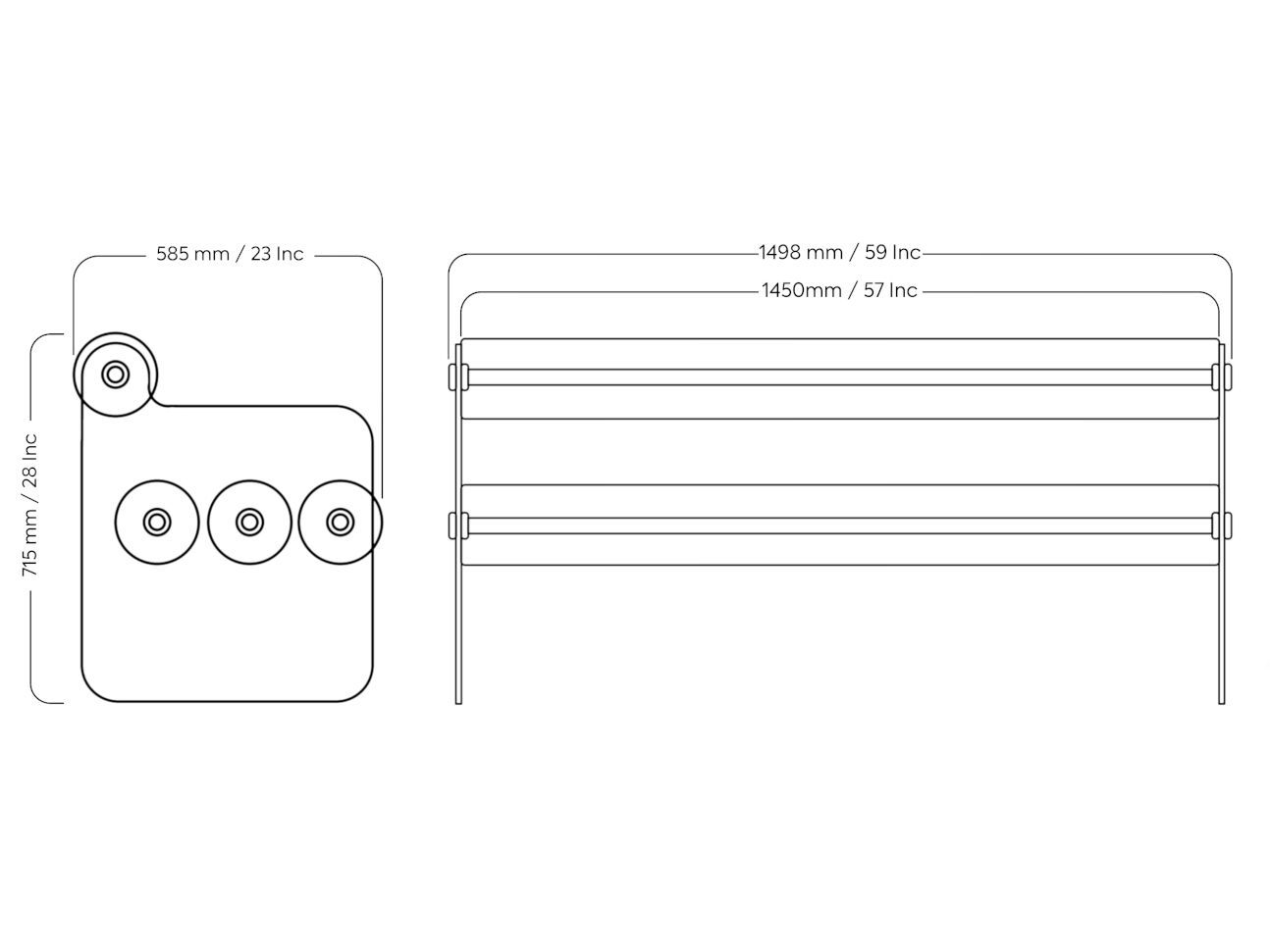 Мягкая скамья со спинкой KUUMO MW04 ARCH-00068527 - Вид №2
