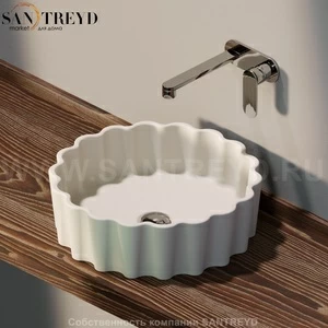 DZ46L9003 Накладная раковина на столешницу  круглая Ceramica Flaminia Doppio Zero