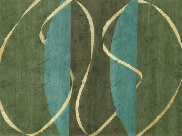 Deirdre Dyson Прямоугольный коврик ручной работы  06 