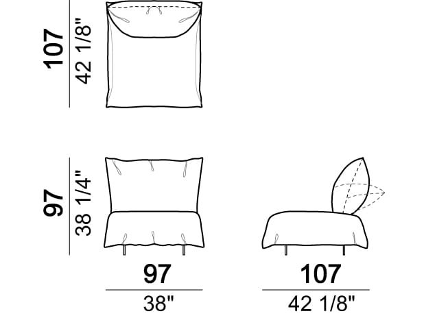 Модульный диван Arketipo BODYGUARD ARCH-00051140 - Вид №4