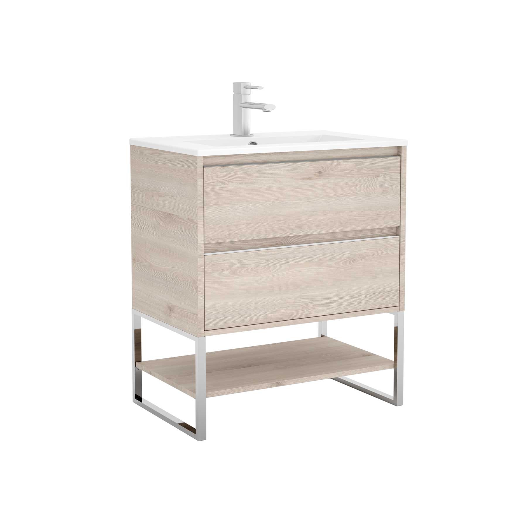 23274 SALGAR Мебель для умывальника S40 800 2 ящика NATURAL 797 x 556 x 385 мм Естественный 