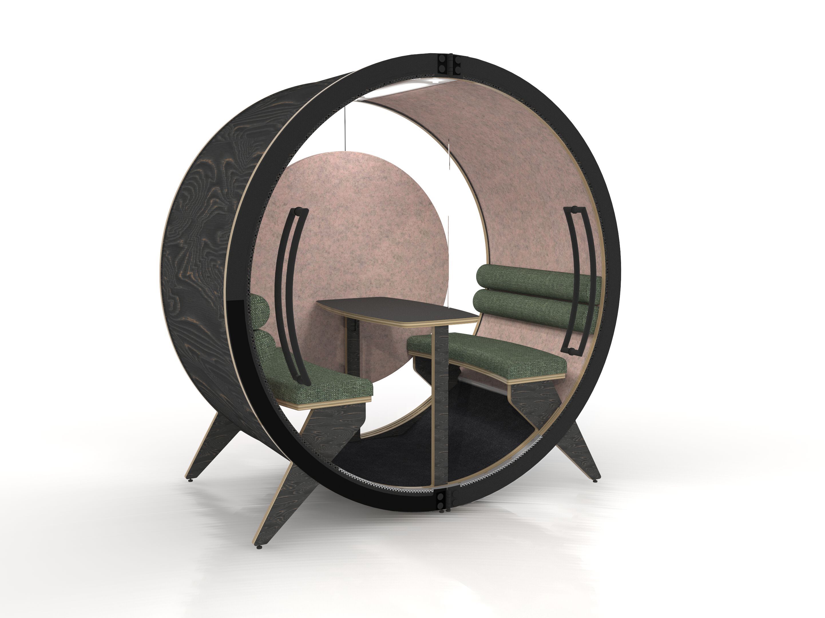 Акустическая офисная кабина с сиденьем BlockO.design BlockO FOUR QUIET ARCH-00037141 - Вид №2