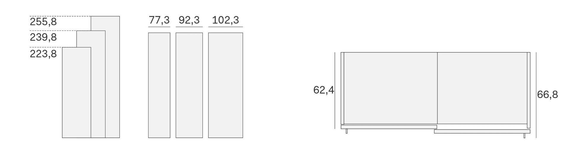 Шкаф с раздвижными дверями Novamobili THICK ARCH-00103018 - Вид №1