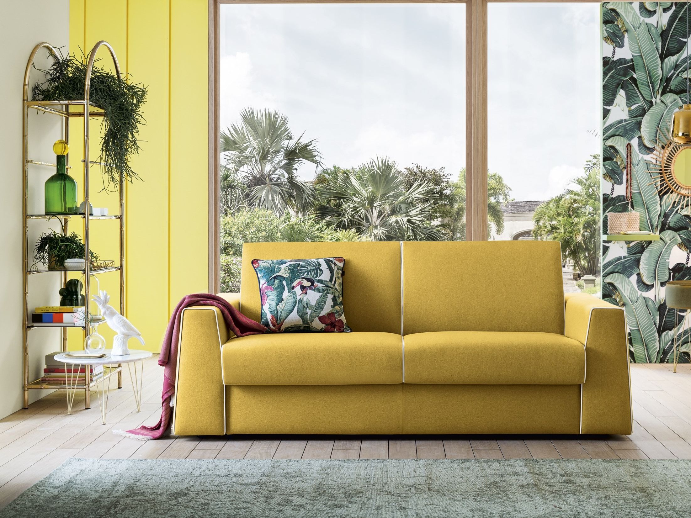 Двуспальный диван-кровать из ткани Felis Day &amp ARCH-00038138