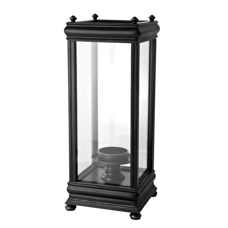 Подсвечник-фонарь металлический черный Prince Charles от Eichholtz EICHHOLTZ EICHHOLTZ 060271 Черный  - Вид №1