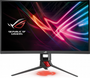 90LM03G0-B01970 rog strix xg27vq, 27" геймерский монитор для киберспорта, full-hd (1920х1080), до 144 гц, dvi, displayport, hdmi, подсветка aura, freesync ASUS ASUS ROG