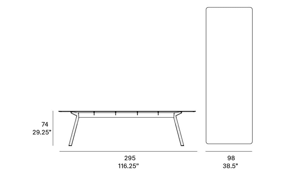 Прямоугольный садовый стол EXPORMIM ATRIVM ARCH-00120398 - Вид №5