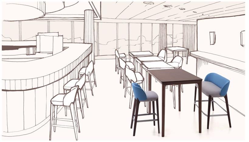 Very Wood Прямоугольный деревянный высокий стол Bellevue sun-id-1411757 - Вид №3