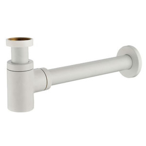 90562657 Сифон круглый ZACC240BO с подключением 1"1/4 цвет белый матовый STLM-0284035 PAFFONI