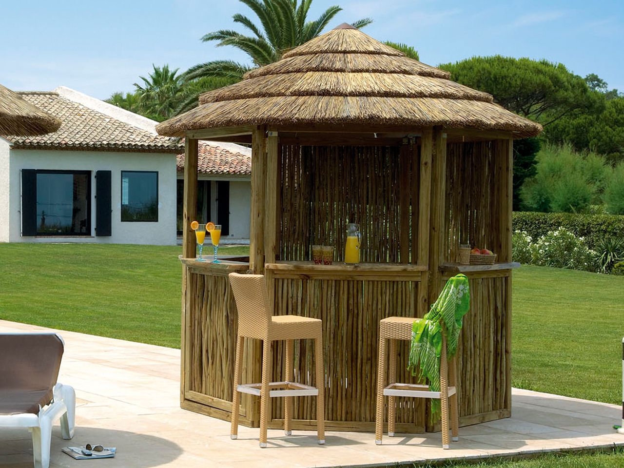 Круглая беседка из натурального мыса AFRICA STYLE Greneer Outdoor ARCH-00006444 - Вид №1