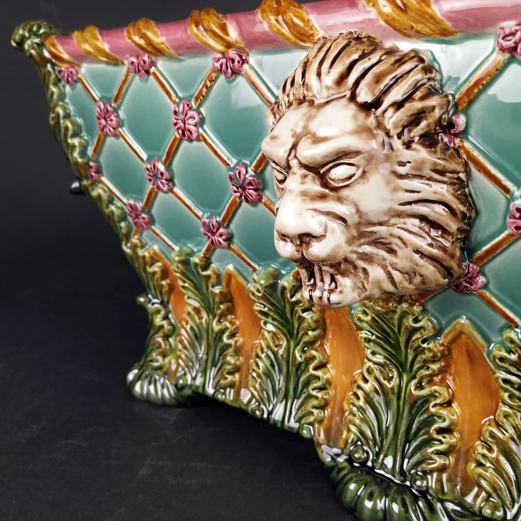 Кашпо "Лев" (бирюза 2) PROVANSFAIENCE  - Вид №2