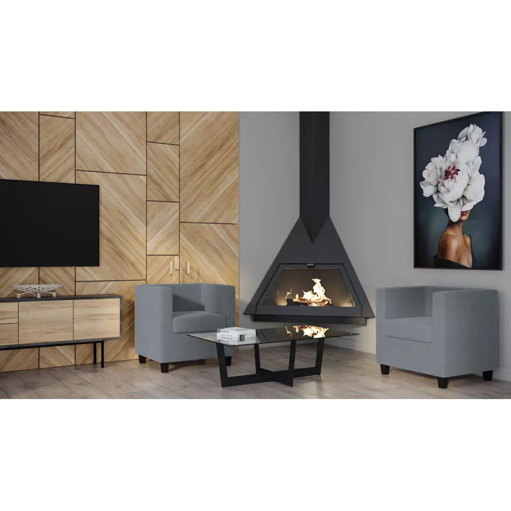 Кресло полиэстер Seasons Корса 73x65x73 см цвет серый 85151540 STLM-2116132  - Вид №2