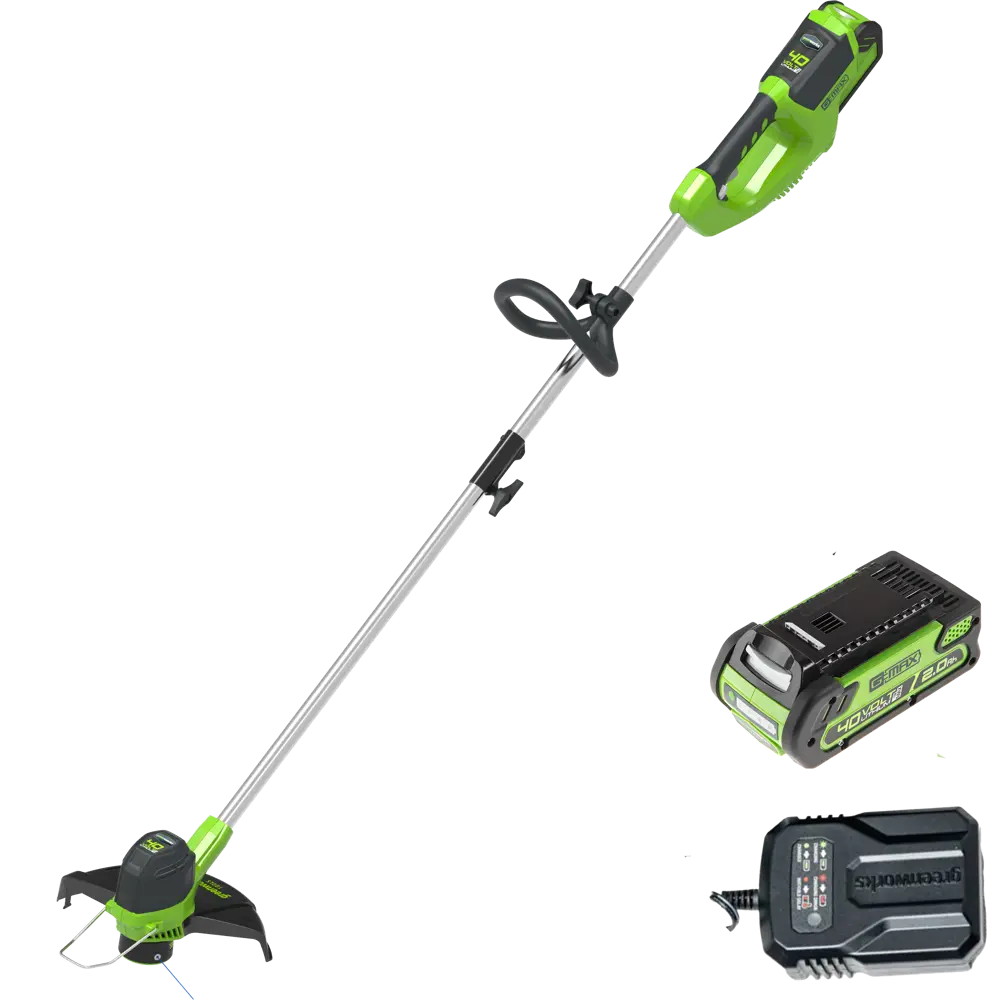 Аккумуляторный триммер Greenworks G40LTK2 40В с АКБ и зарядным устройством 18802773 STLM-0012790