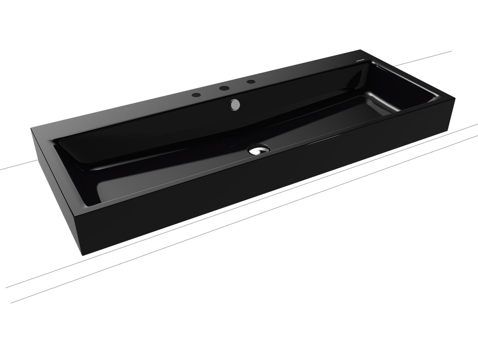 Умывальник KALDEWEI Сталь эмалированная 3168 178 черный 31683060178 