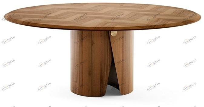 Gallotti&Radice Круглый деревянный стол sun-id-1483277