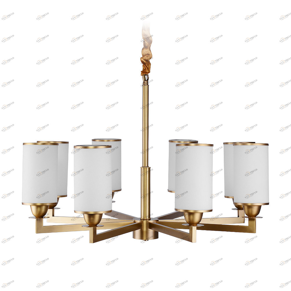 Люстра BRCH9040-8 от Delight Collection белая/золото DELIGHT ДИЗАЙНЕРСКИЕ 247098 Белый 