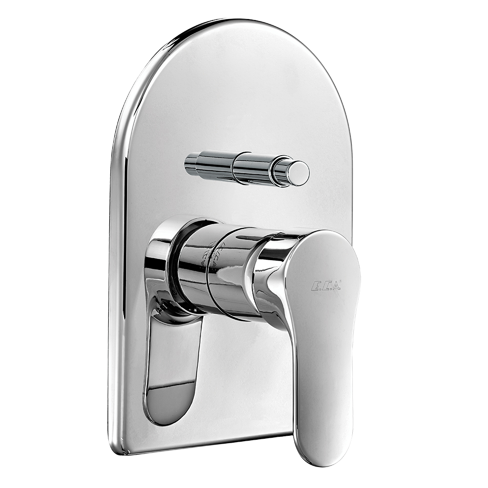 102126823  Скрытая группа Thermo Safe для ванны / душа, монтируемая на поверхность - 2 способа Eca 